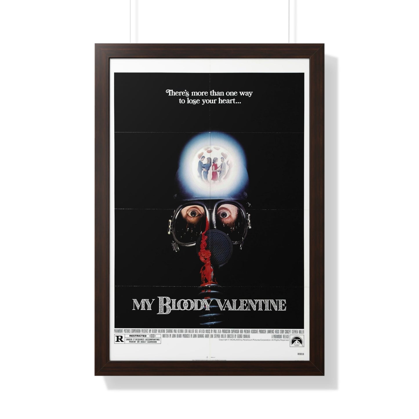 MY BLOODY VALENTINE 1981 - Framed Movie Poster-20" x 30"-The Sticker Space