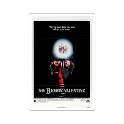 My Bloody Valentine 1981 Movie Poster - STICKER Vinyl Kiss-Cut Decal 2 Inch White - The Sticker Space