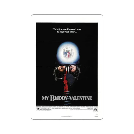 MY BLOODY VALENTINE 1981 Movie Poster - STICKER Vinyl Kiss-Cut Decal 2 Inch White - The Sticker Space