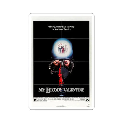 My Bloody Valentine 1981 Movie Poster - STICKER Vinyl Kiss-Cut Decal 6 Inch White - The Sticker Space