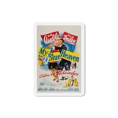 My Blue Heaven 1950 Movie Poster Die-Cut Magnet-3 Inch-The Sticker Space