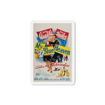 My Blue Heaven 1950 Movie Poster Die-Cut Magnet-4 Inch-The Sticker Space