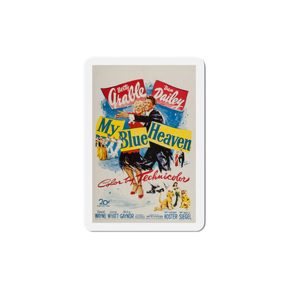 My Blue Heaven 1950 Movie Poster Die-Cut Magnet-5 Inch-The Sticker Space