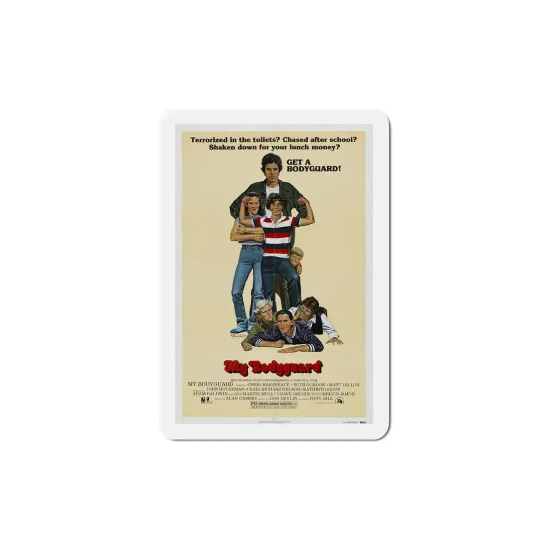 My Bodyguard 1980 Movie Poster Refrigerator Magnet 4 Inch - The Sticker Space