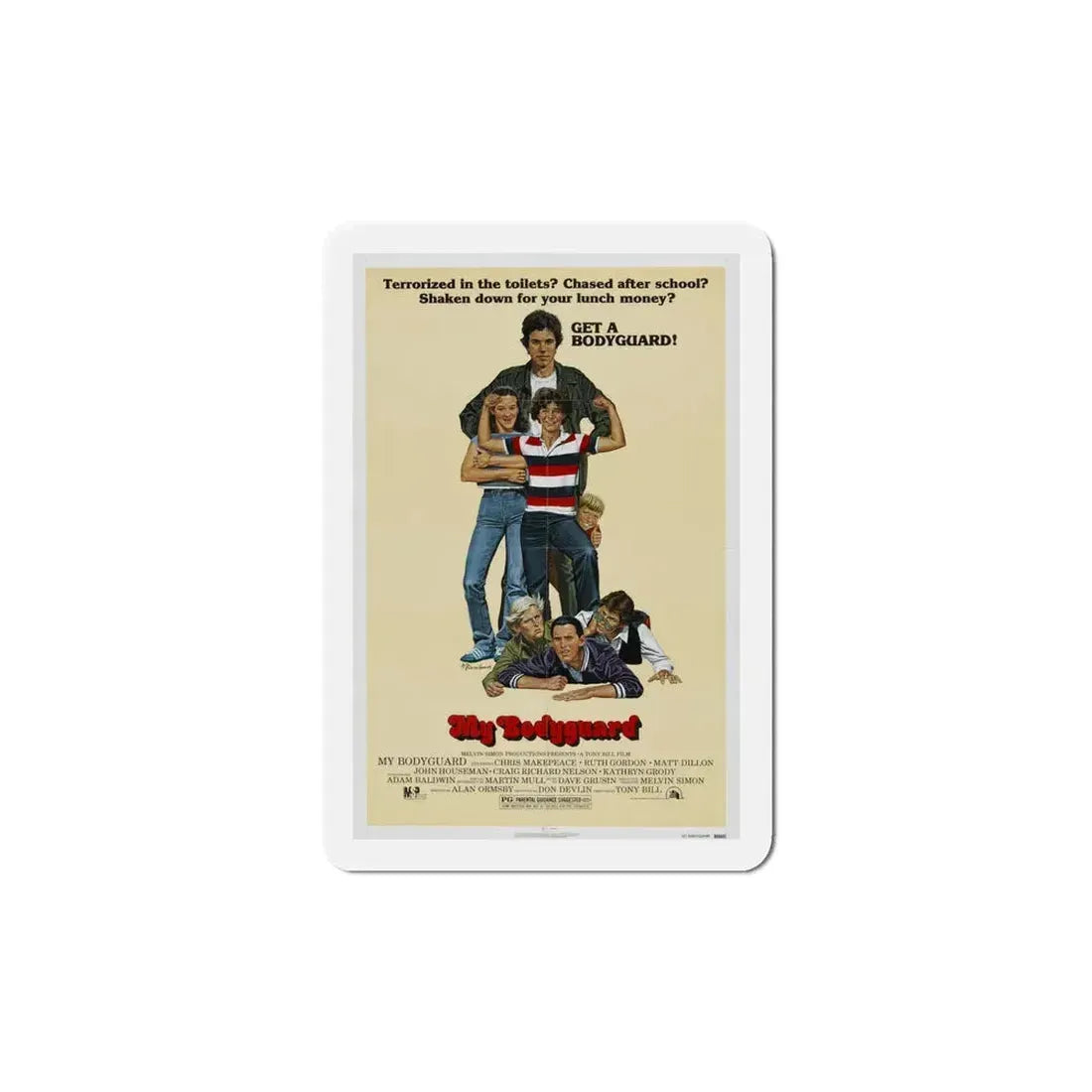 My Bodyguard 1980 Movie Poster Refrigerator Magnet 5 Inch - The Sticker Space
