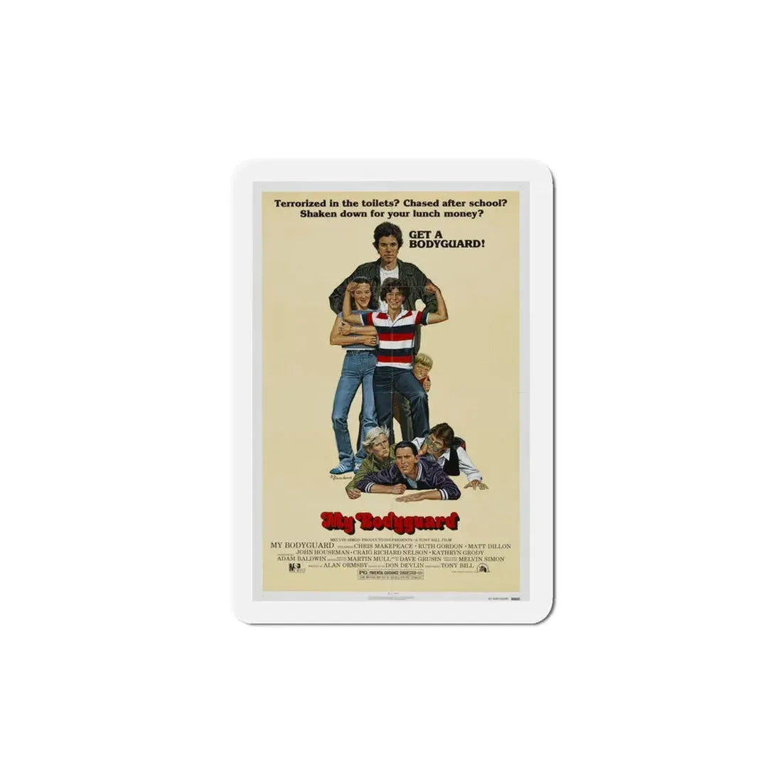 My Bodyguard 1980 Movie Poster Refrigerator Magnet - The Sticker Space