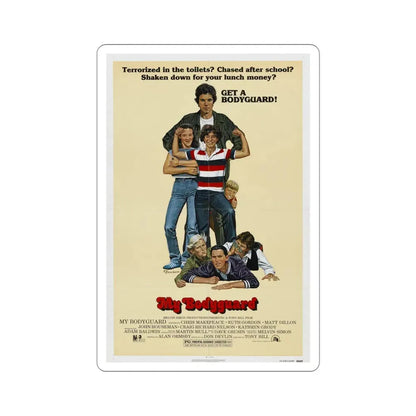 My Bodyguard 1980 Movie Poster STICKER Vinyl Die-Cut Decal 4 Inch - The Sticker Space