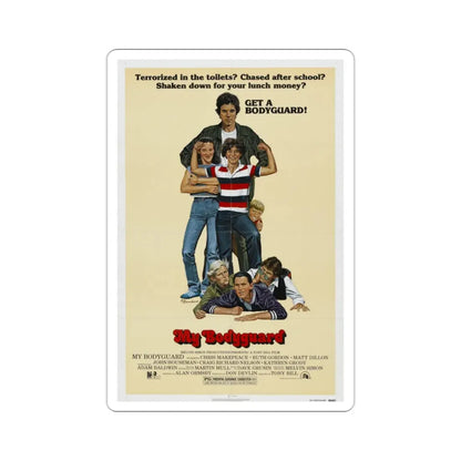 My Bodyguard 1980 Movie Poster STICKER Vinyl Die-Cut Decal - The Sticker Space