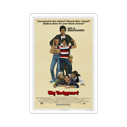 My Bodyguard 1980 Movie Poster STICKER Vinyl Die-Cut Decal - The Sticker Space