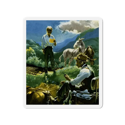 My Bother Jake, 1943 (Magazine Illustration) Refrigerator Magnet 3 Inch - The Sticker Space