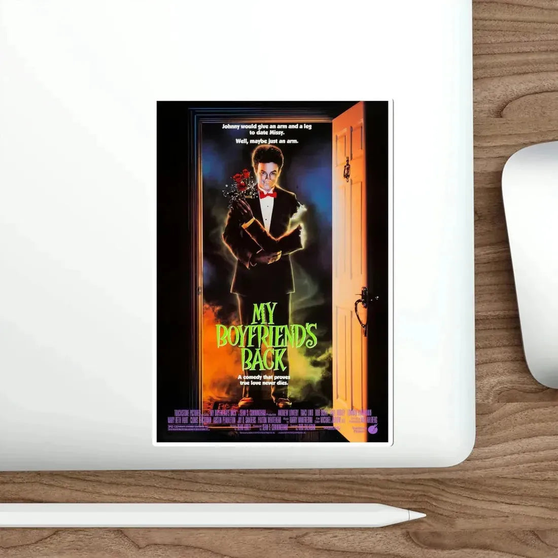 My Boyfriends Back 1993 Movie Poster STICKER Vinyl Die-Cut Decal - The Sticker Space