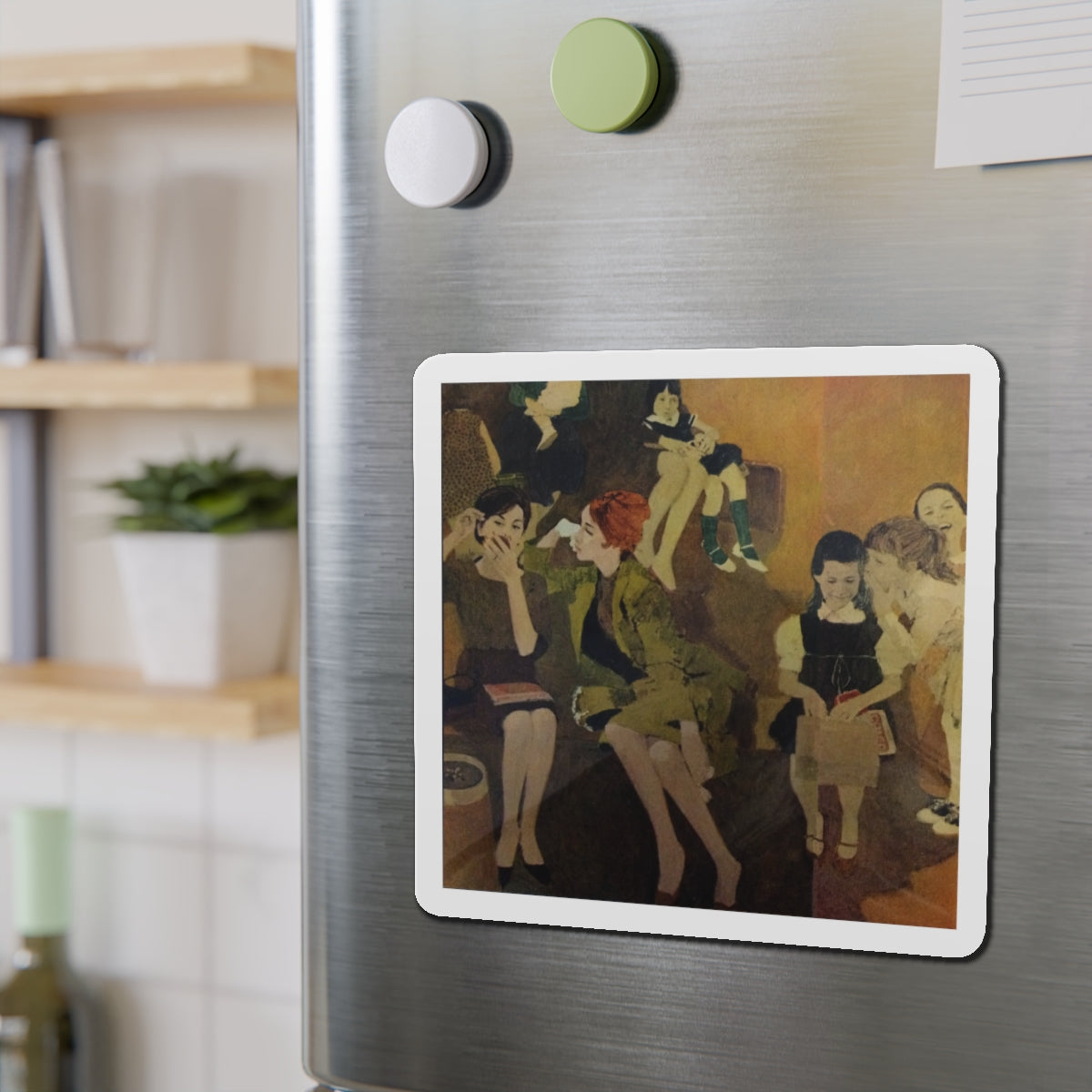 My Brand New Mother-in-Law by Hugh Gave (Magazine Illustration) Refrigerator Magnet-The Sticker Space