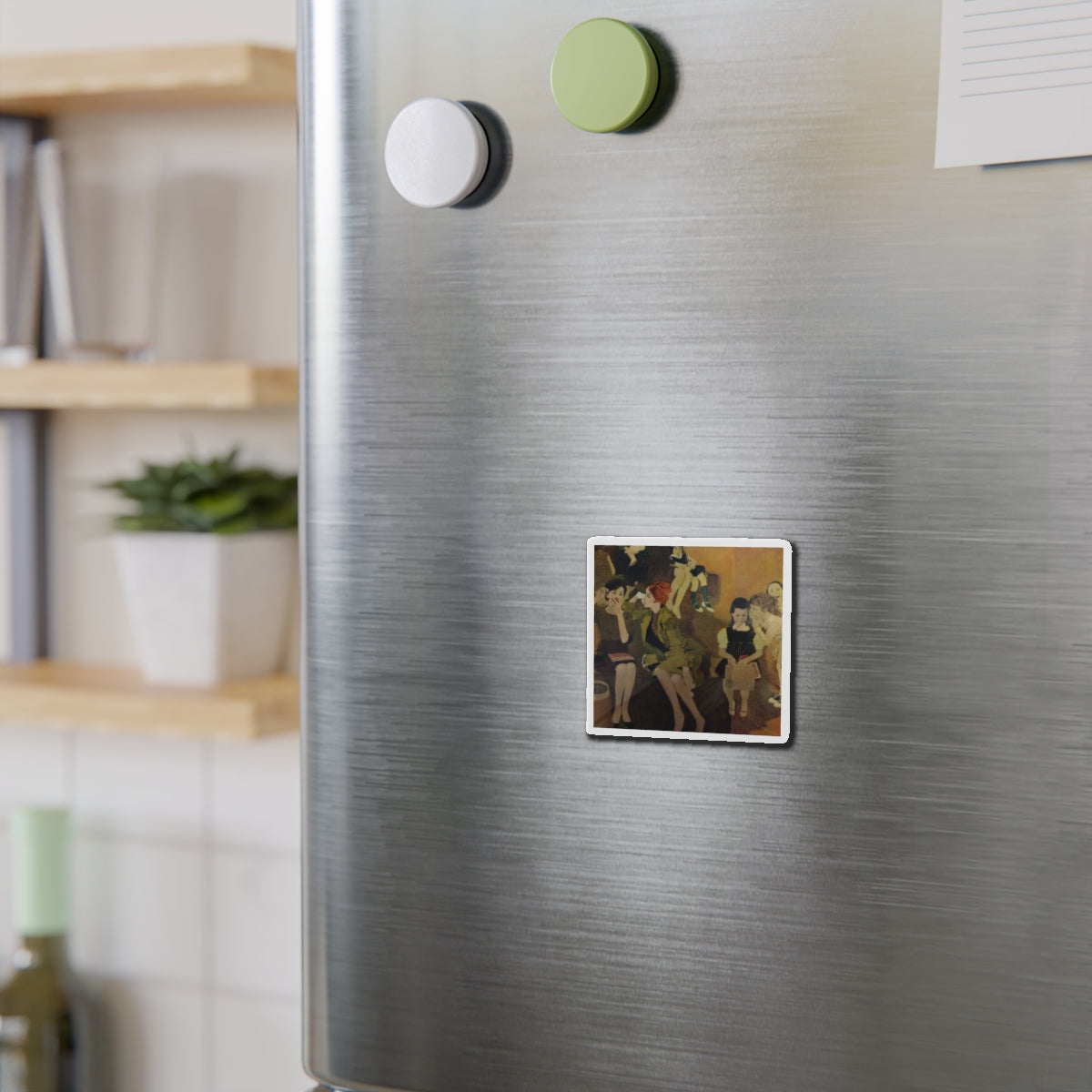 My Brand New Mother-in-Law by Hugh Gave (Magazine Illustration) Refrigerator Magnet-The Sticker Space