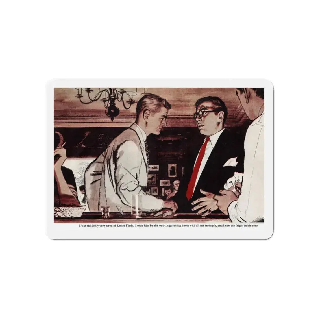 My Brother's Widow, part 4, Collier's, April 5, 1952 (Magazine Illustration) Refrigerator Magnet - The Sticker Space