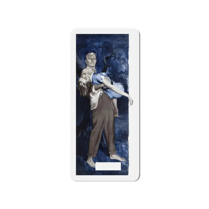 My Brother's Widow, part 5, Collier's, April 12, 1952 (Magazine Illustration) Refrigerator Magnet 3 Inch - The Sticker Space