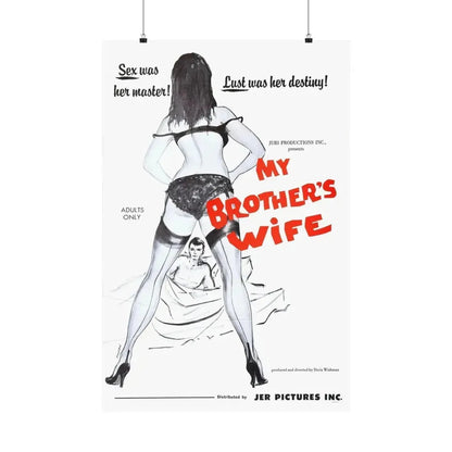 MY BROTHER'S WIFE 1966 - Paper Movie Poster 24″ x 36″ Matte - The Sticker Space