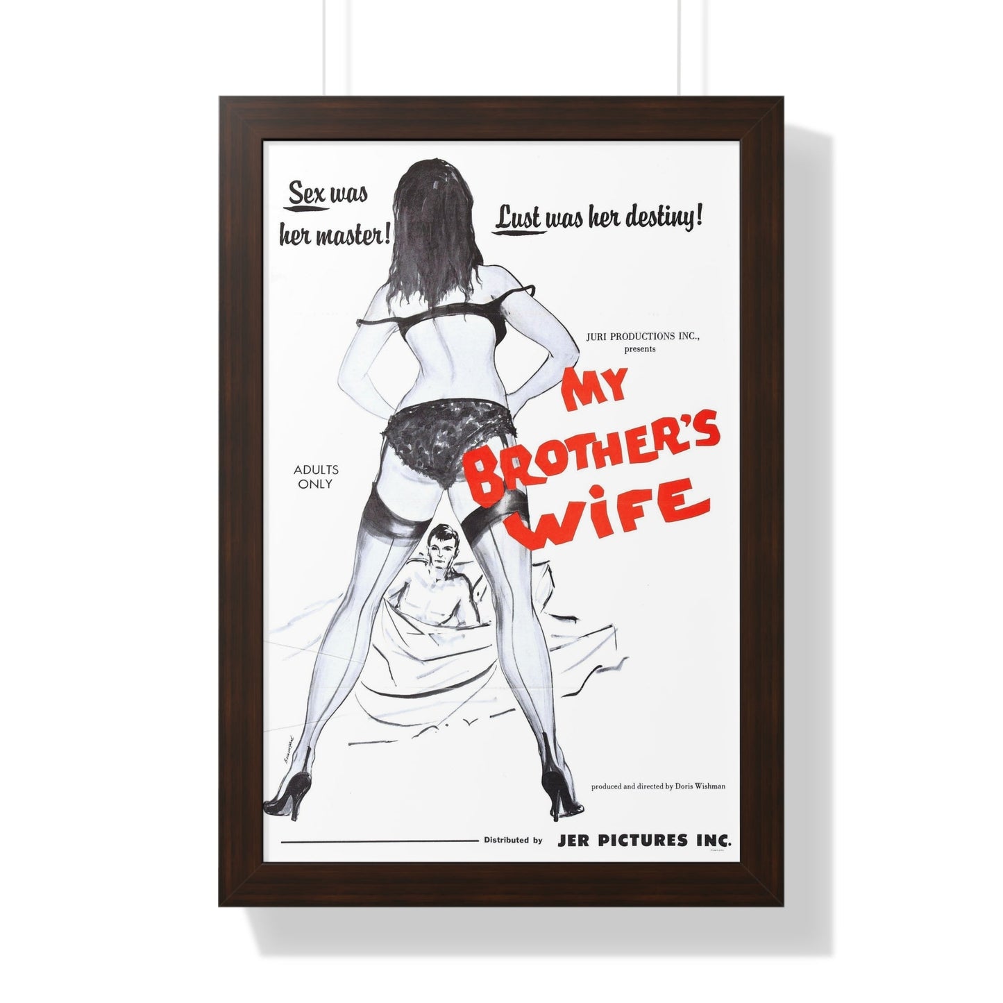 MY BROTHER'S WIFE 1966 - Framed Movie Poster-16″ x 24″-The Sticker Space