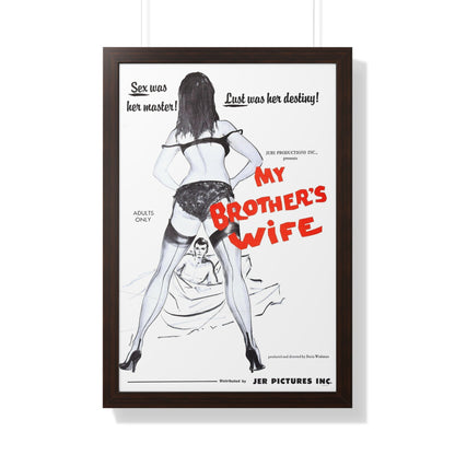 MY BROTHER'S WIFE 1966 - Framed Movie Poster-20" x 30"-The Sticker Space