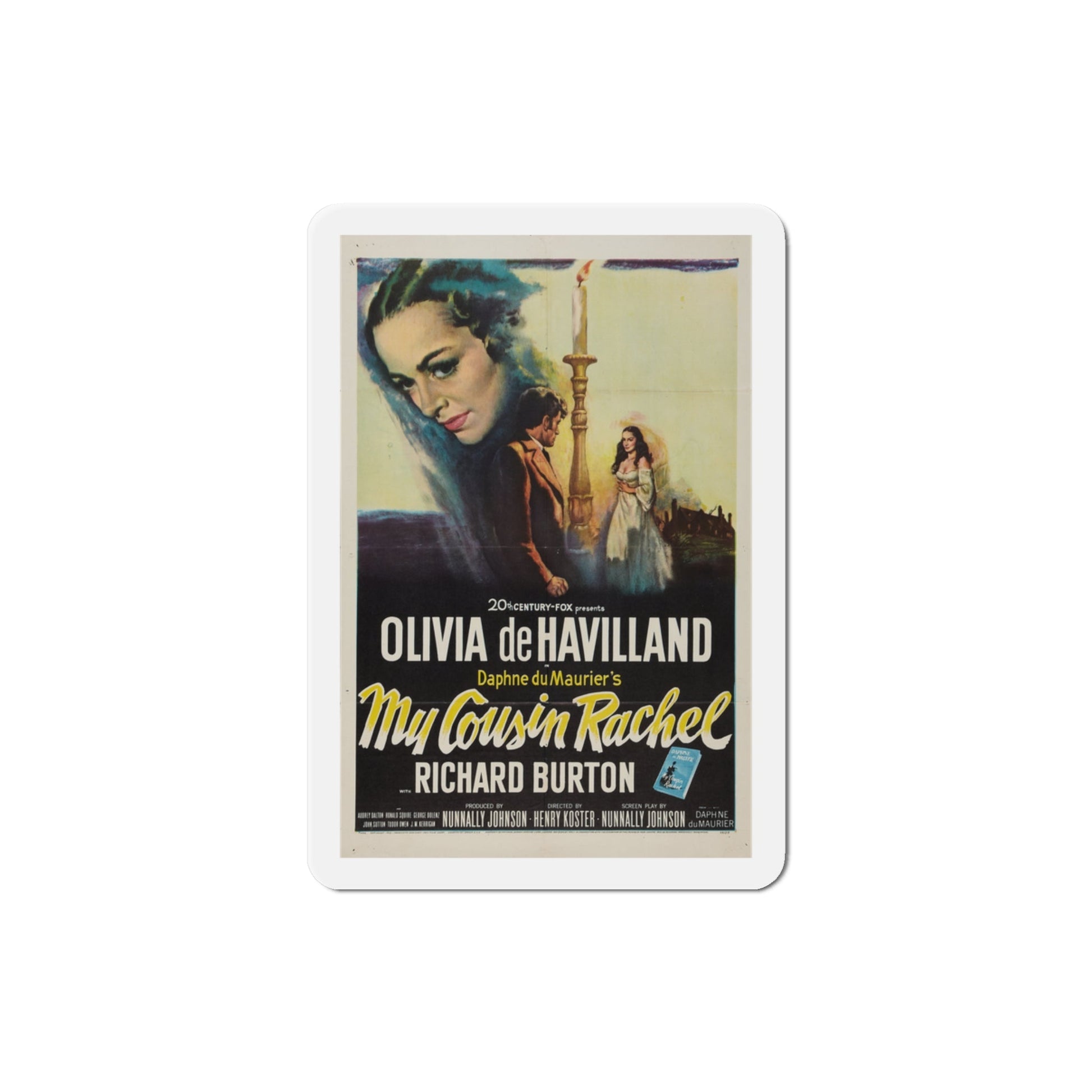 My Cousin Rachel 1952 Movie Poster Die-Cut Magnet-3 Inch-The Sticker Space