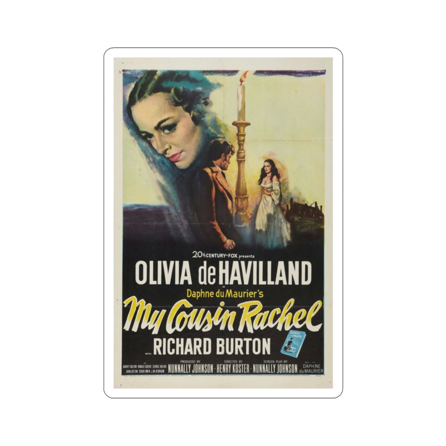 My Cousin Rachel 1952 Movie Poster STICKER Vinyl Die-Cut Decal-2 Inch-The Sticker Space