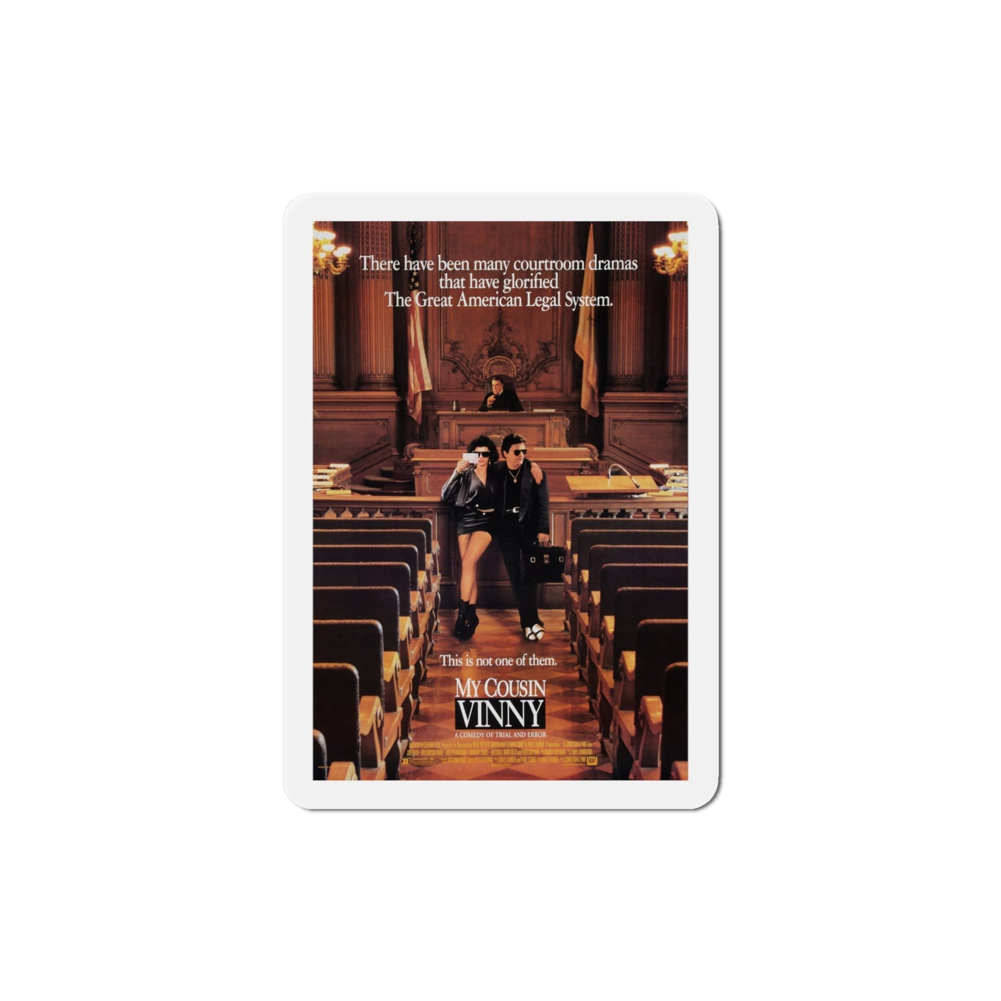 My Cousin Vinny 1992 Movie Poster Die-Cut Magnet-4" x 4"-The Sticker Space