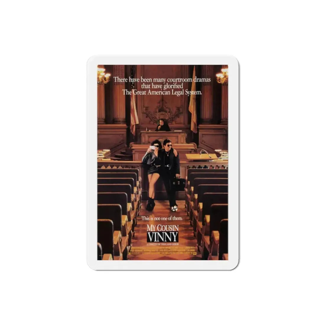 My Cousin Vinny 1992 Movie Poster Refrigerator Magnet 2 Inch - The Sticker Space