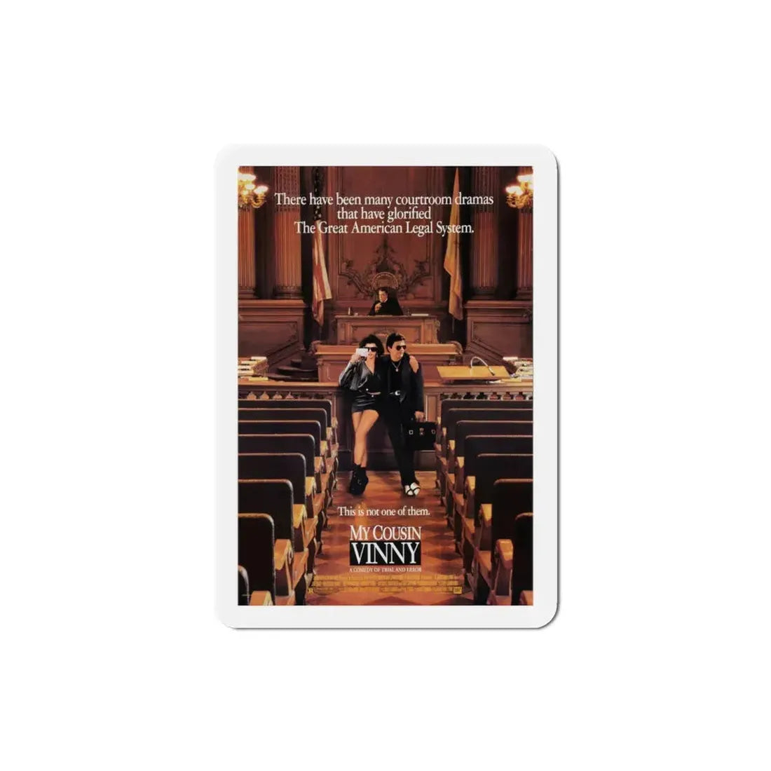 My Cousin Vinny 1992 Movie Poster Refrigerator Magnet 3 Inch - The Sticker Space