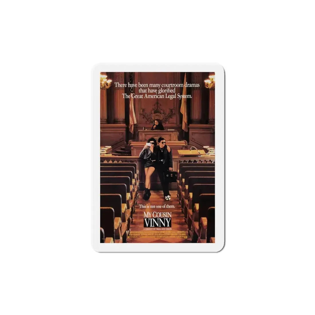My Cousin Vinny 1992 Movie Poster Refrigerator Magnet 6 Inch - The Sticker Space