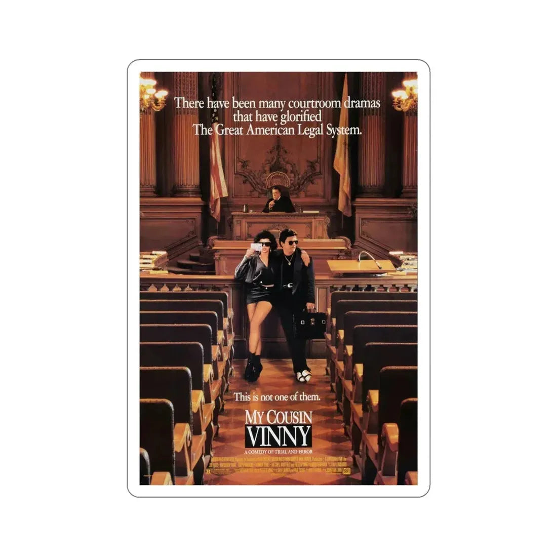 My Cousin Vinny 1992 Movie Poster STICKER Vinyl Die-Cut Decal - The Sticker Space