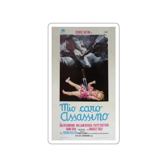 MY DEAR KILLER 1972 Movie Poster STICKER Vinyl Die-Cut Decal 2 Inch - The Sticker Space