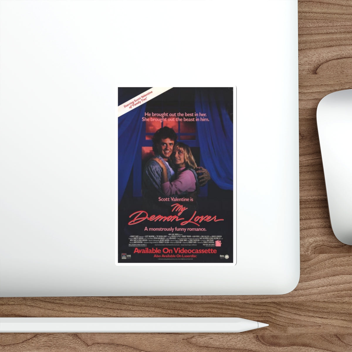 MY DEMON LOVER 1987 Movie Poster STICKER Vinyl Die-Cut Decal-The Sticker Space