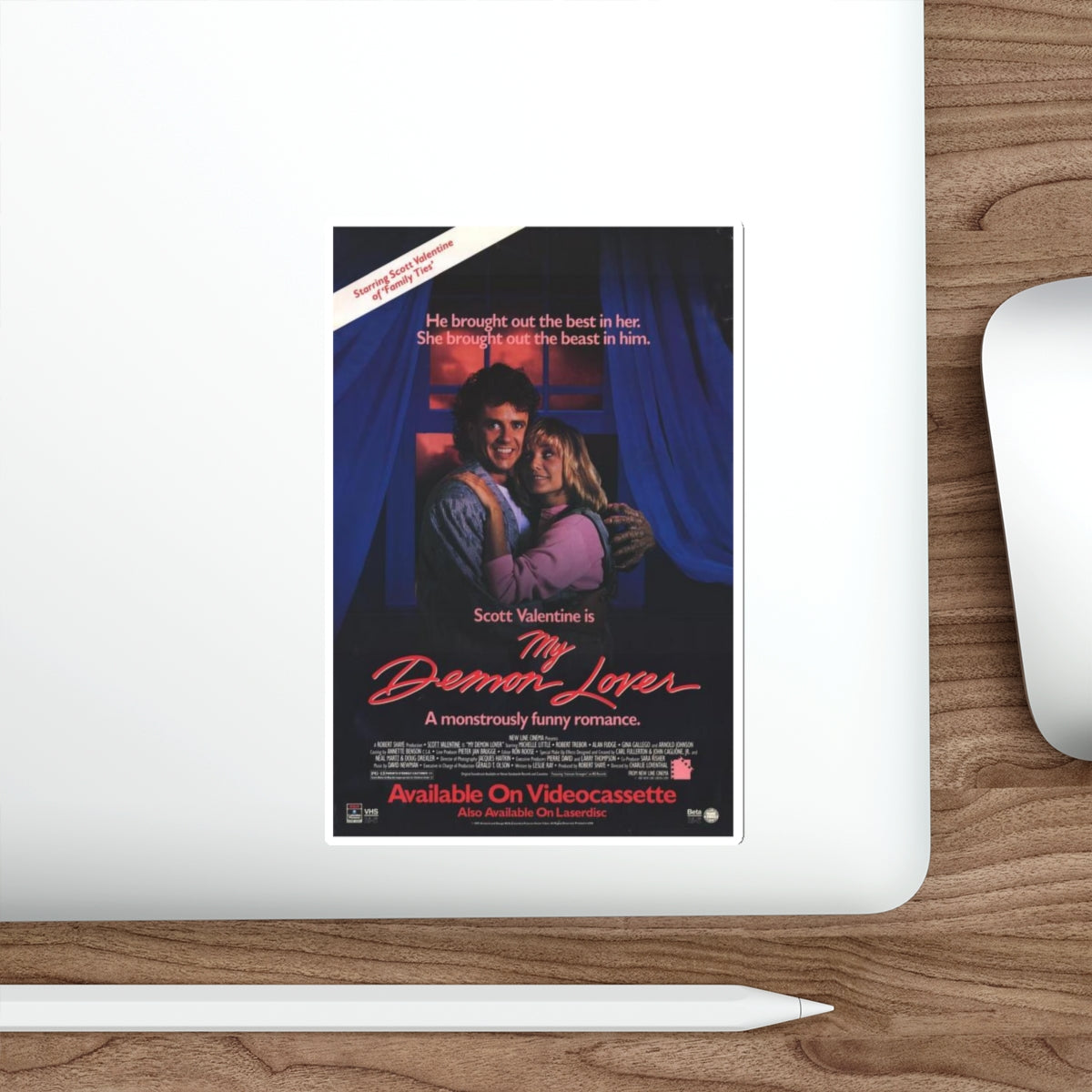 MY DEMON LOVER 1987 Movie Poster STICKER Vinyl Die-Cut Decal-The Sticker Space