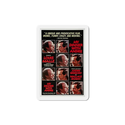 My Dinner with Andre 1981 Movie Poster Refrigerator Magnet 4 Inch - The Sticker Space