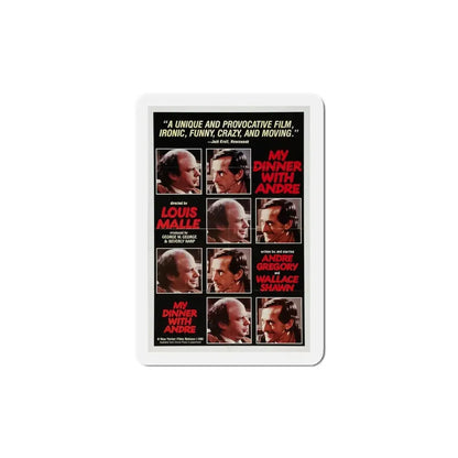 My Dinner with Andre 1981 Movie Poster Refrigerator Magnet 5 Inch - The Sticker Space