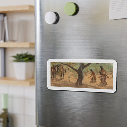 My Father and the Winning of the West, The Saturday Evening Post, 1955 (Magazine Illustration) Refrigerator Magnet-The Sticker Space