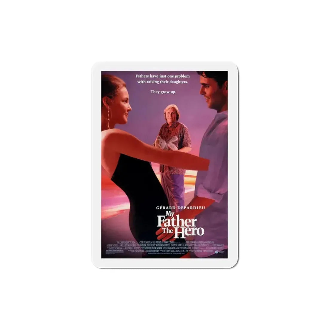 My Father The Hero 1994 Movie Poster Refrigerator Magnet 3 Inch - The Sticker Space