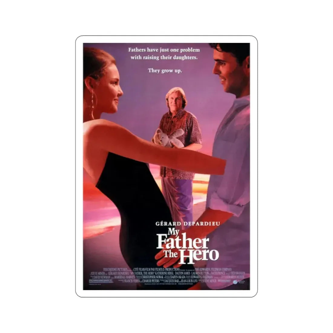 My Father The Hero 1994 Movie Poster STICKER Vinyl Die-Cut Decal 2 Inch - The Sticker Space