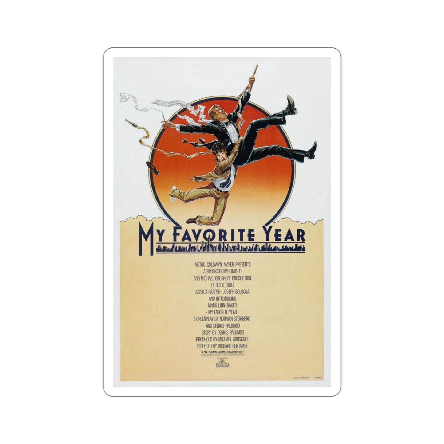 My Favorite Year 1982 Movie Poster STICKER Vinyl Die-Cut Decal-3 Inch-The Sticker Space