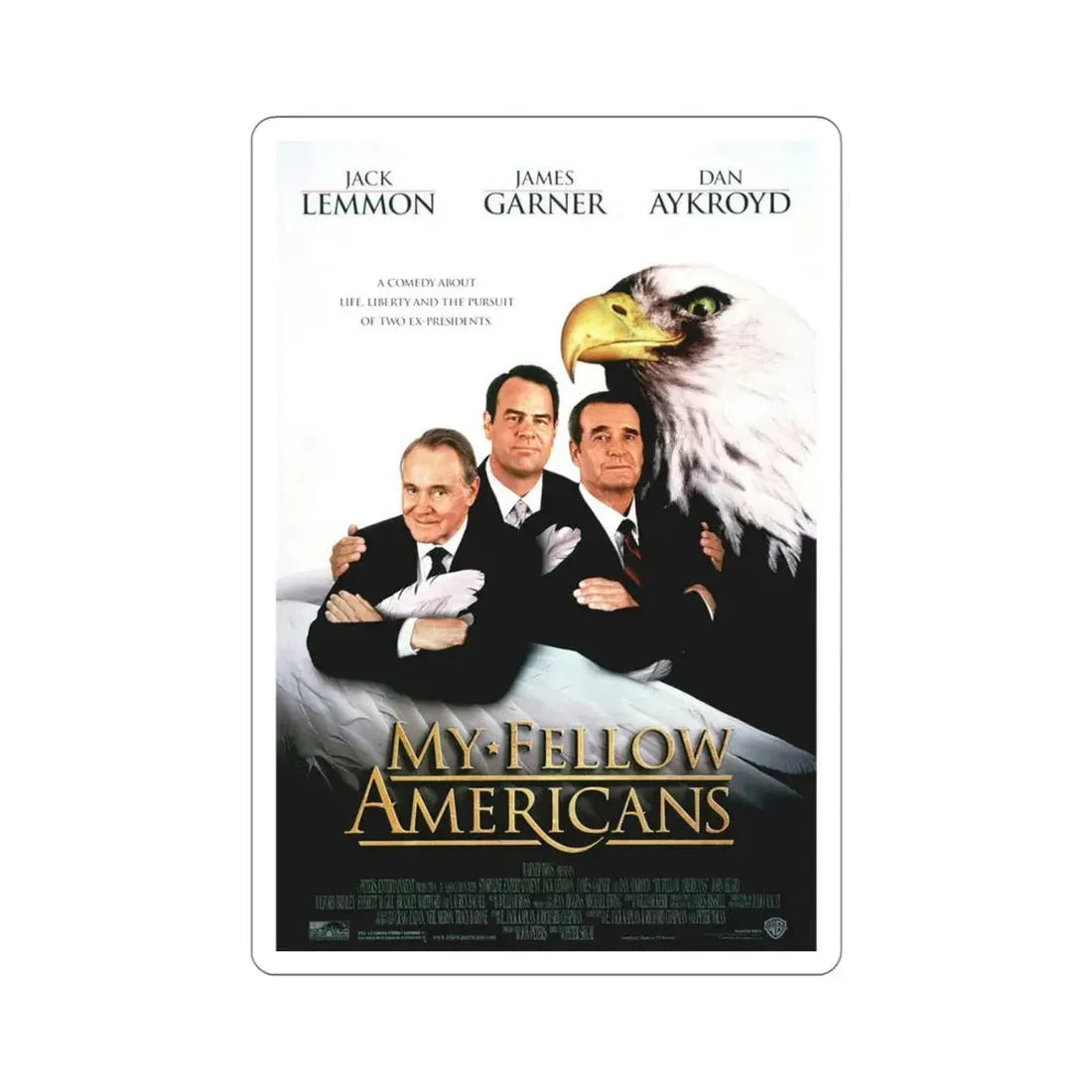 My Fellow Americans 1996 Movie Poster STICKER Vinyl Die-Cut Decal 4 Inch - The Sticker Space