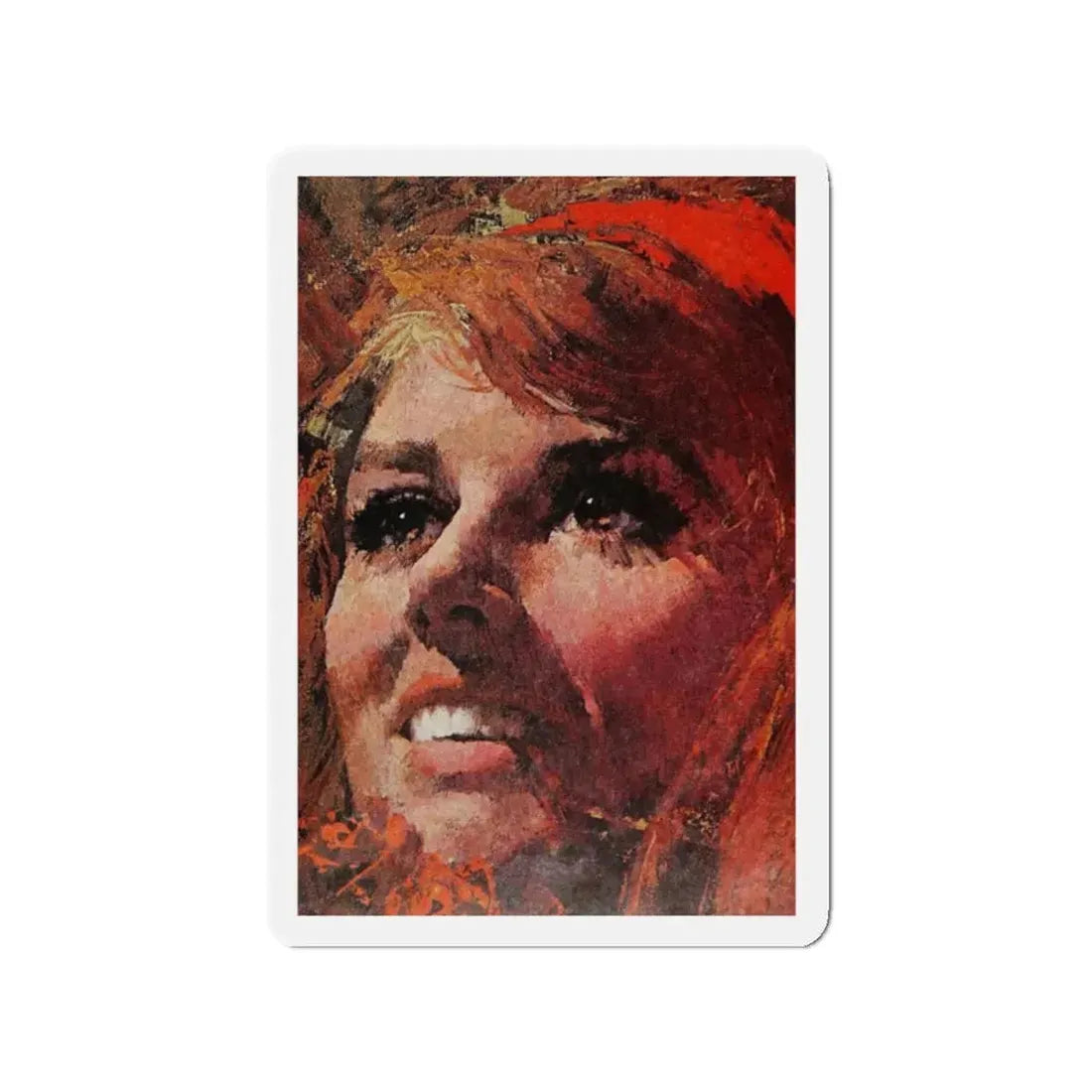 My First Love, Ladies' Home Journal, June 1965 (Magazine Illustration) Refrigerator Magnet 2 Inch - The Sticker Space