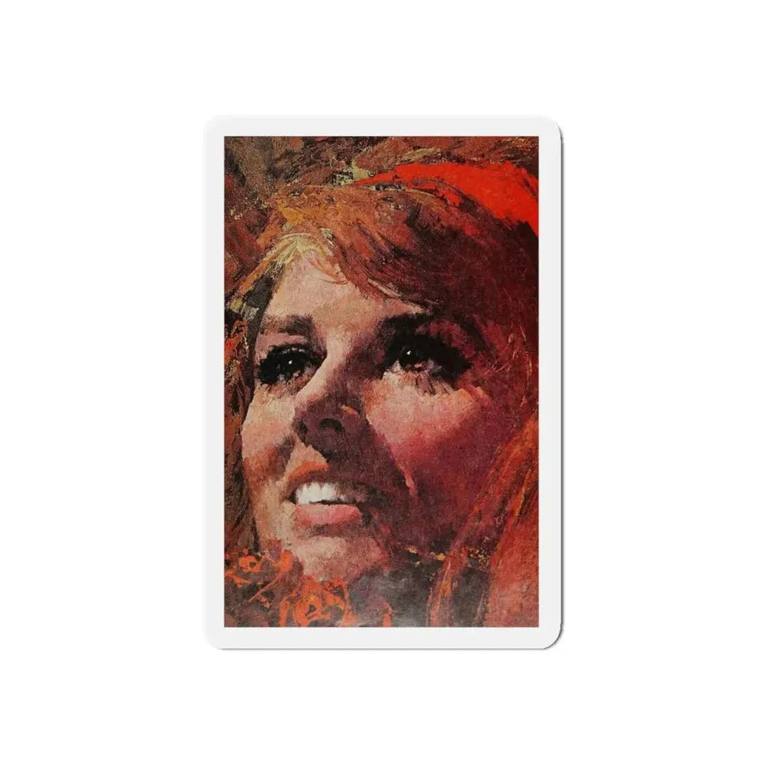 My First Love, Ladies' Home Journal, June 1965 (Magazine Illustration) Refrigerator Magnet 6 Inch - The Sticker Space