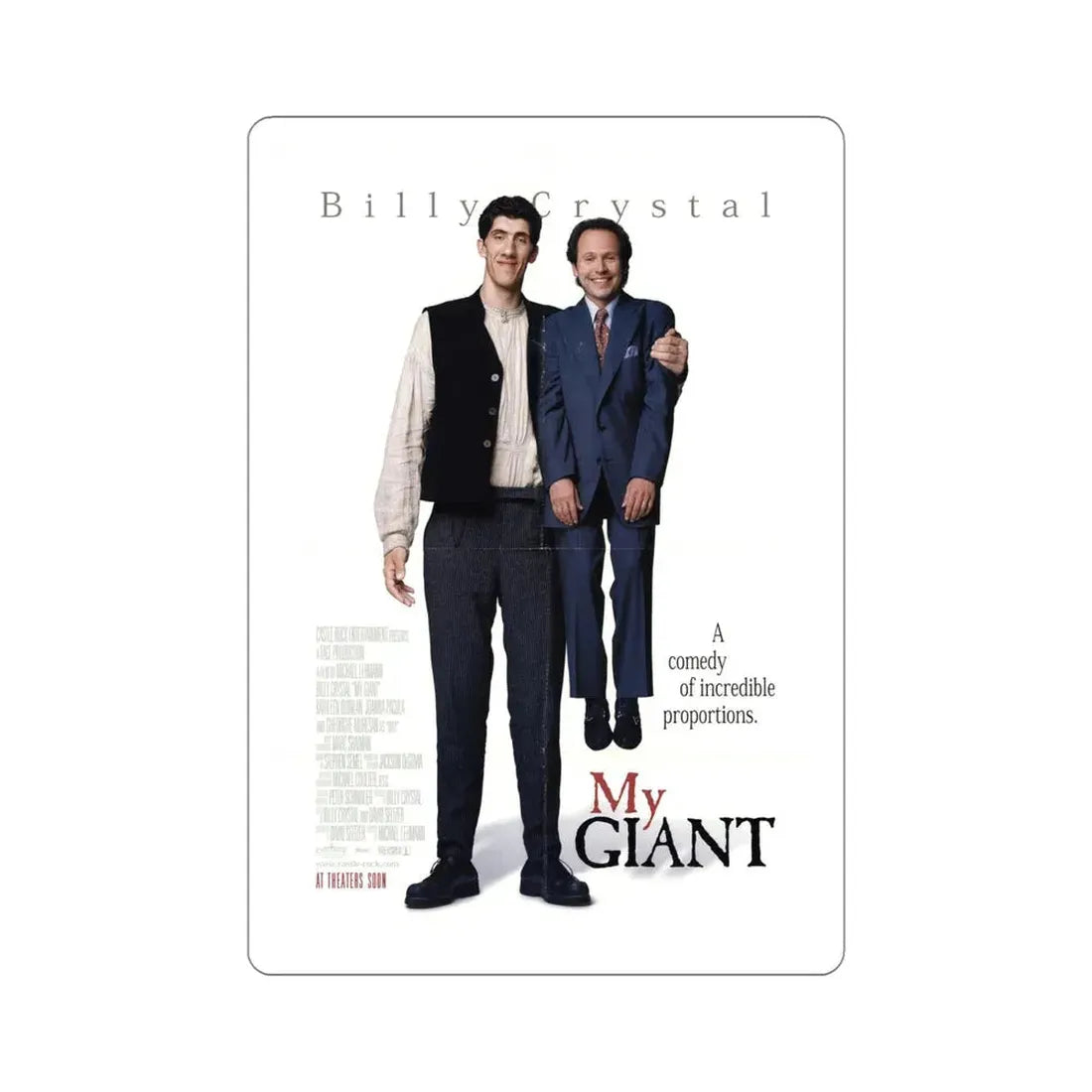 My Giant 1998 Movie Poster STICKER Vinyl Die-Cut Decal 5 Inch - The Sticker Space