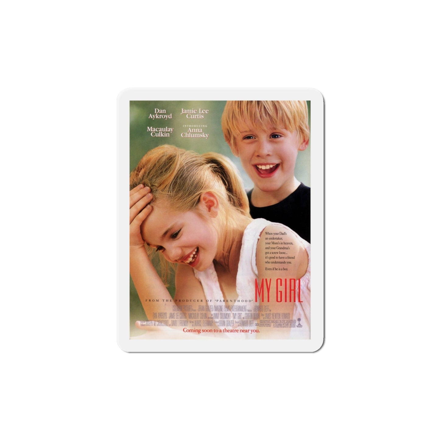 My Girl 1991 Movie Poster Die-Cut Magnet-6 Inch-The Sticker Space