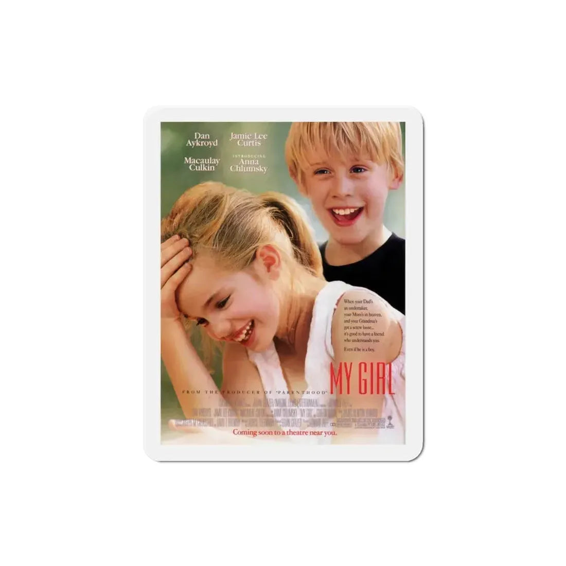 My Girl 1991 Movie Poster Refrigerator Magnet 3 Inch - The Sticker Space