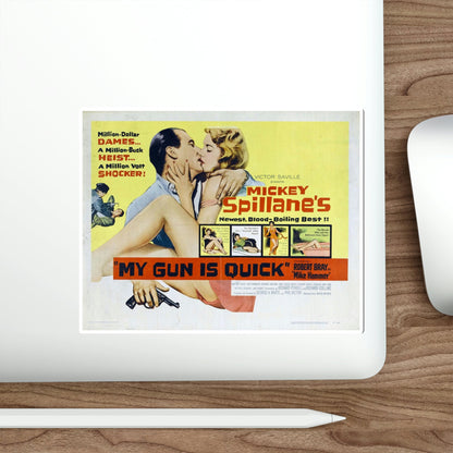 My Gun Is Quick 1957 v2 Movie Poster STICKER Vinyl Die-Cut Decal-The Sticker Space