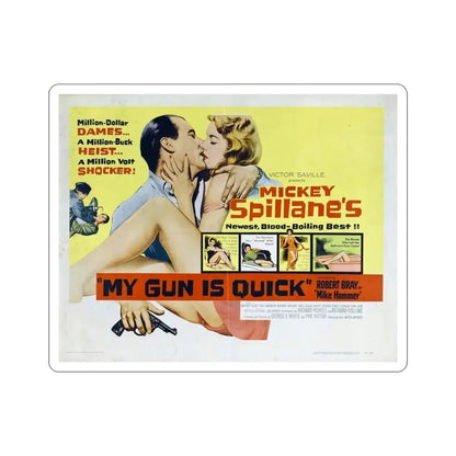 My Gun Is Quick 1957 v2 Movie Poster STICKER Vinyl Die-Cut Decal 6 Inch - The Sticker Space