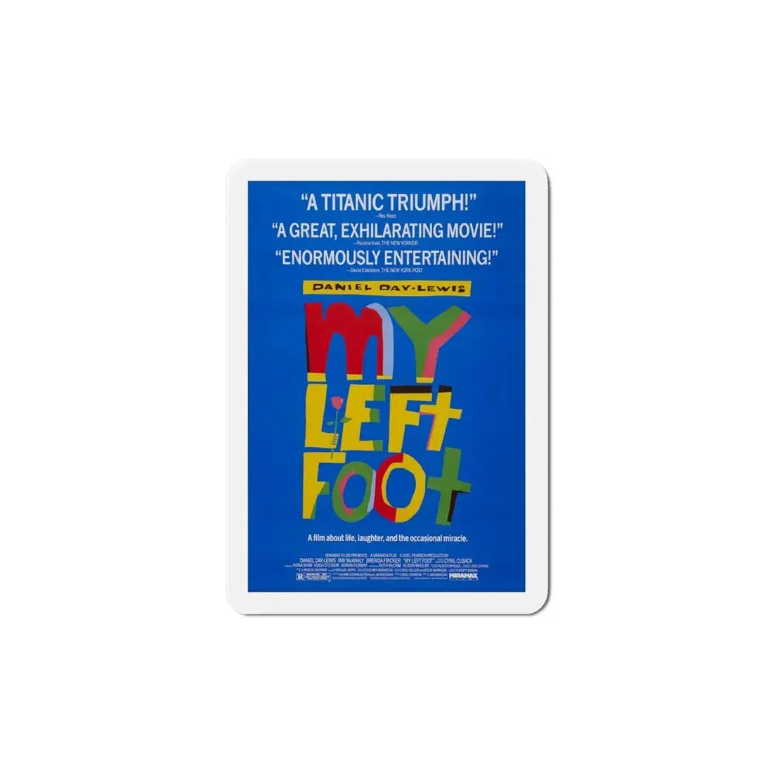 My Left Foot 1989 Movie Poster Refrigerator Magnet 6 Inch - The Sticker Space