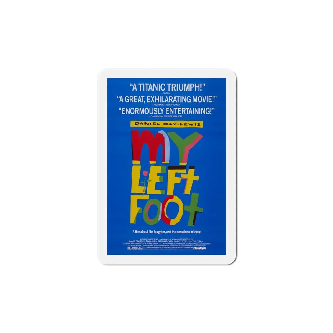 My Left Foot 1989 Movie Poster Refrigerator Magnet - The Sticker Space