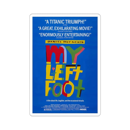 My Left Foot 1989 Movie Poster STICKER Vinyl Die-Cut Decal 4 Inch - The Sticker Space