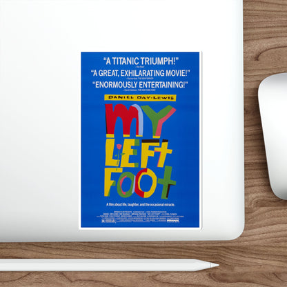 My Left Foot 1989 Movie Poster STICKER Vinyl Die-Cut Decal-The Sticker Space